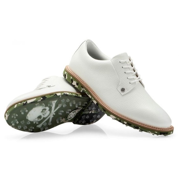G/Fore Limited Edition Camo Gallivanter Golf Shoes - Snow/Olive - Picture 1 of 5
